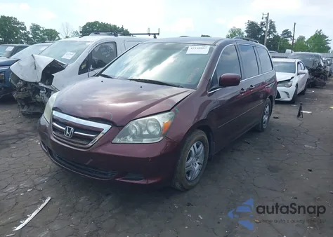2007 Honda Odyssey Ex из США, поврежденный, VIN 5FNRL38467B405492
